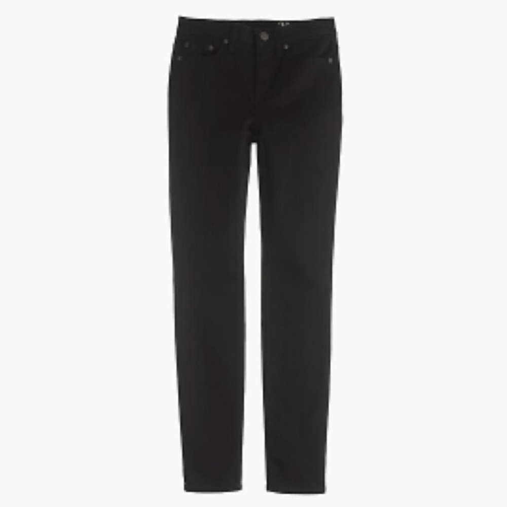 J.Crew 9” High Rise Toothpick Black Jean | 27 waist